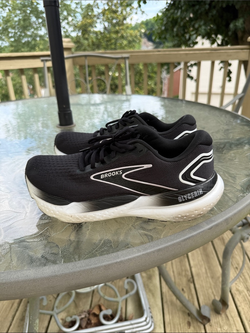 Brooks Black and White Men's Running Shoes